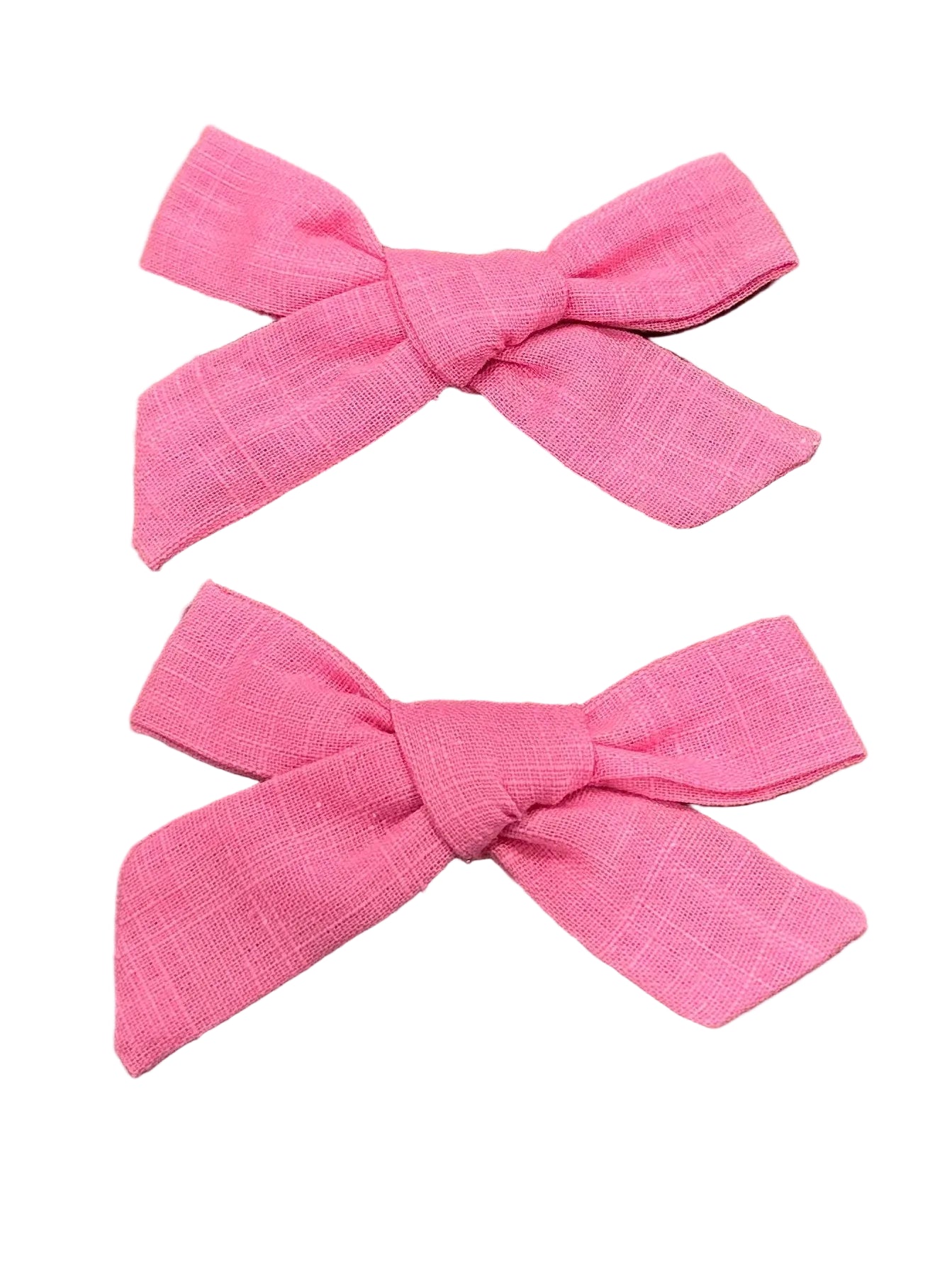 Linen Hair Bows