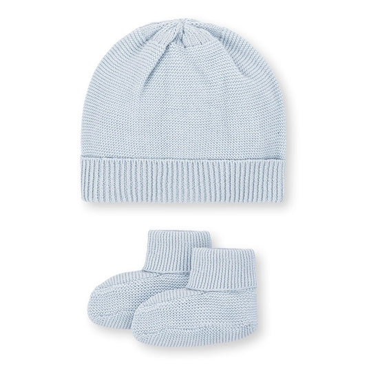 Sweater Beanie and Bootie Set