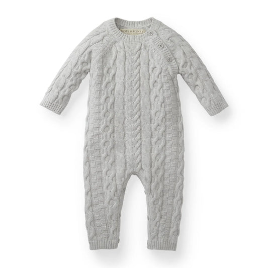 Cable Knit Sweater Romper