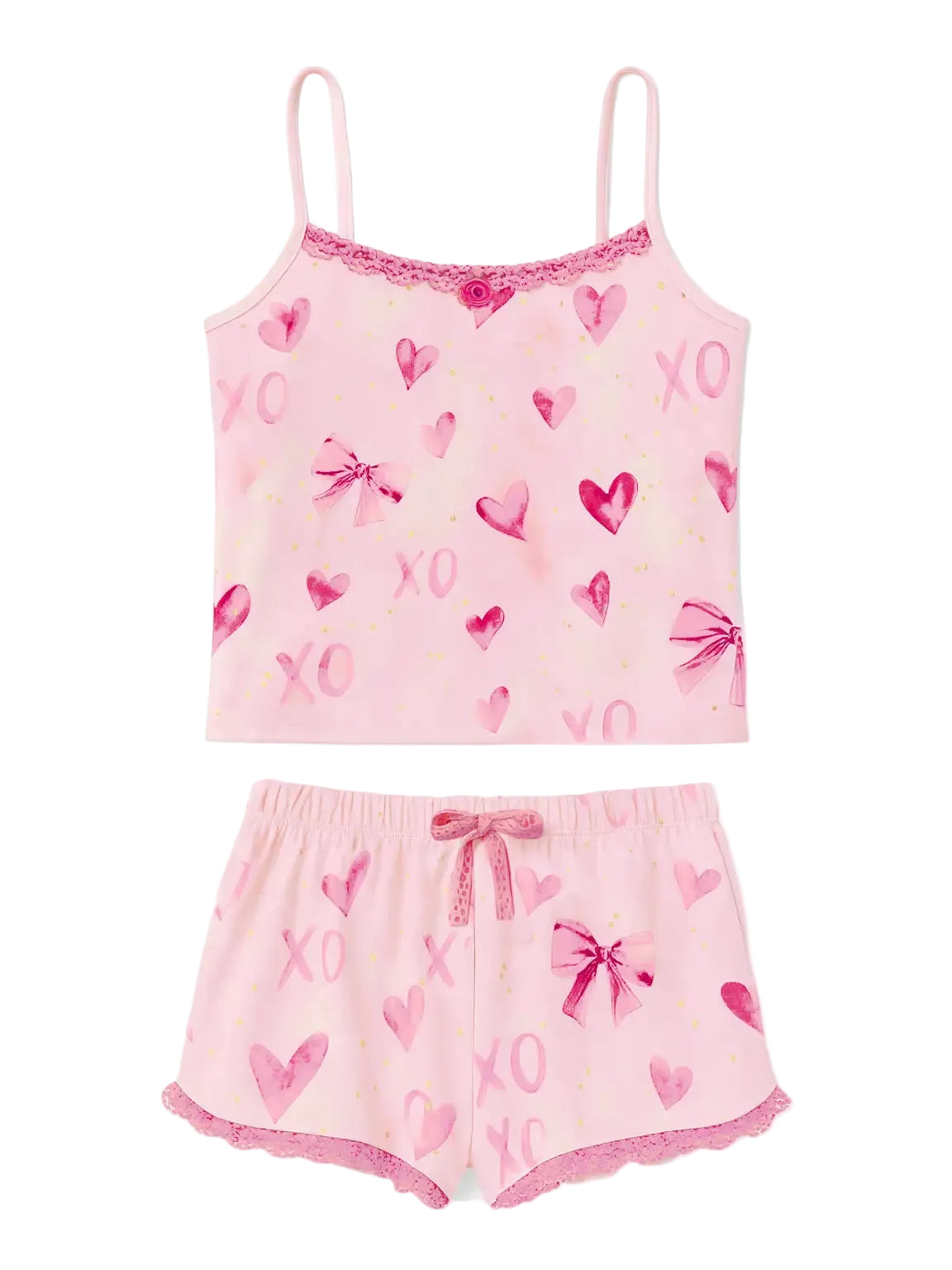 Bow Print Cami Pajama Set