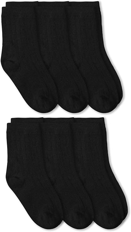 Ribbed Crew Socks