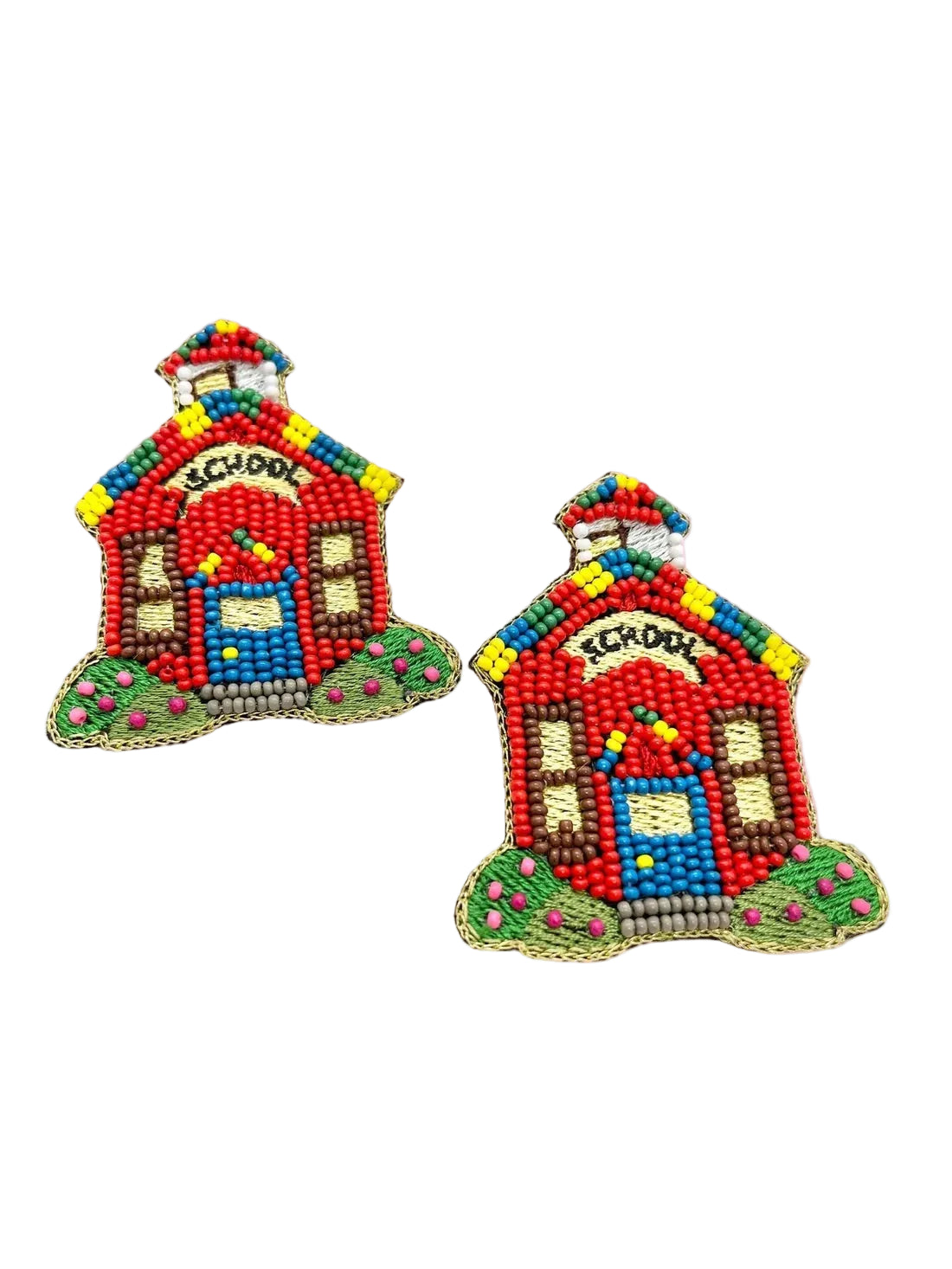 Beaded Earrings - School