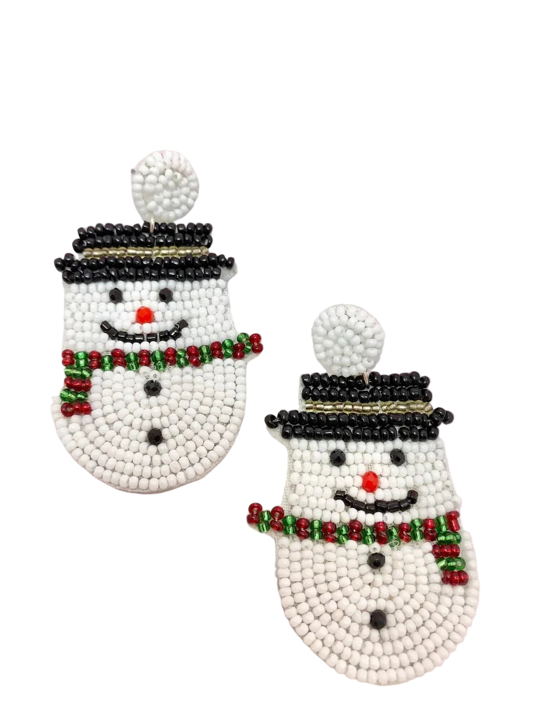 Beaded Earrings - Christmas