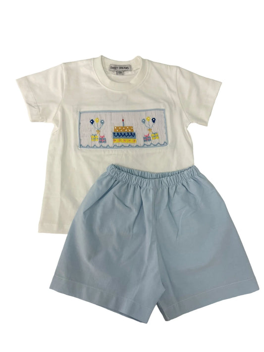 Smocked Birthday Set