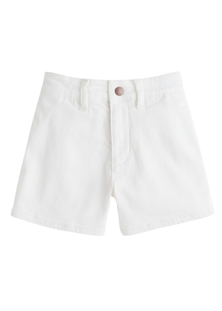 White Denim Shorts